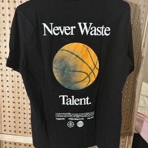 H&M Black Tee with Basketball Graphic